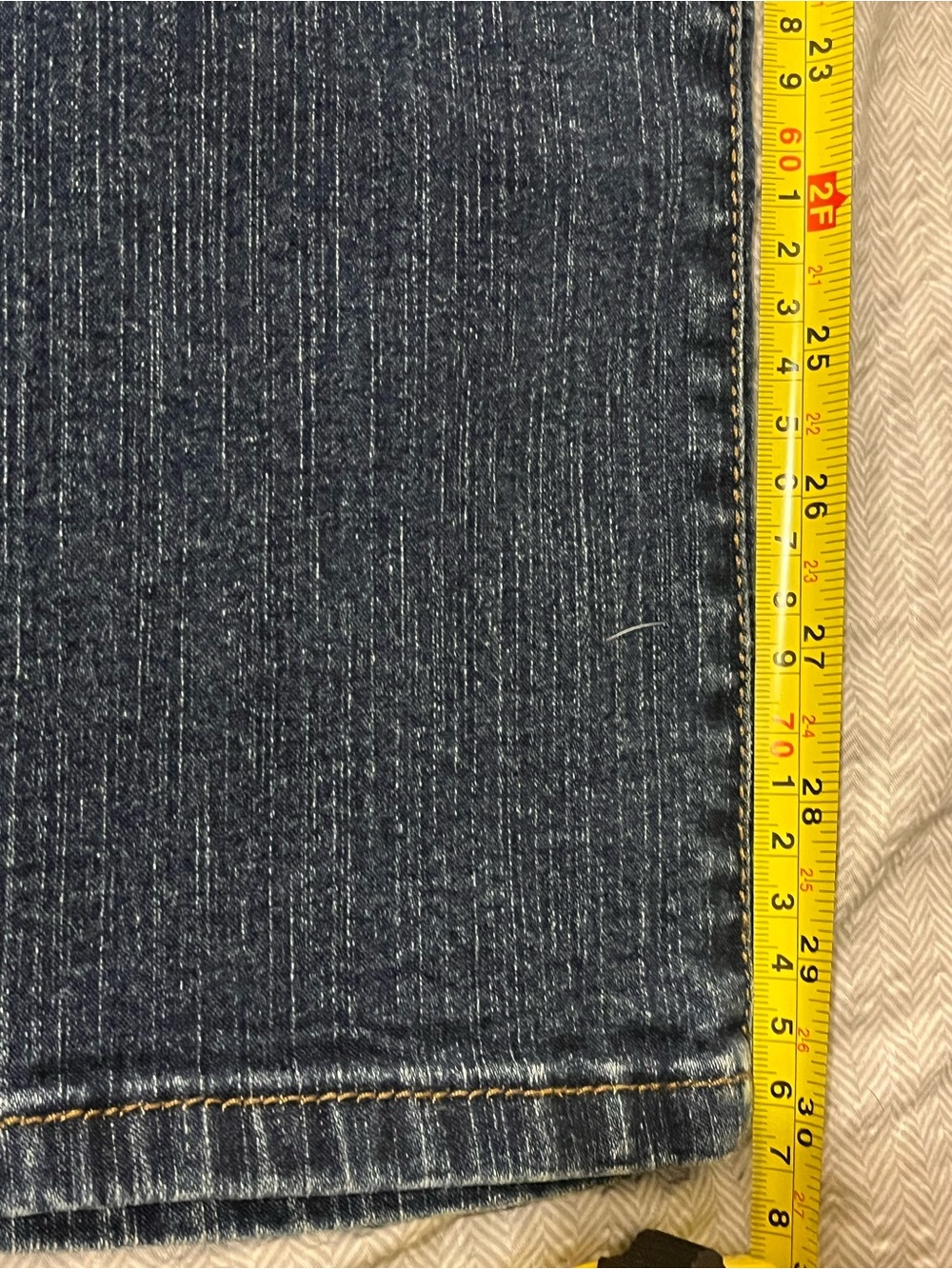 Womens  Levi’s Levis 512 Perfectly Shaping Boot Cut Size 16W Medium Dark Blue - Picture 10 of 14